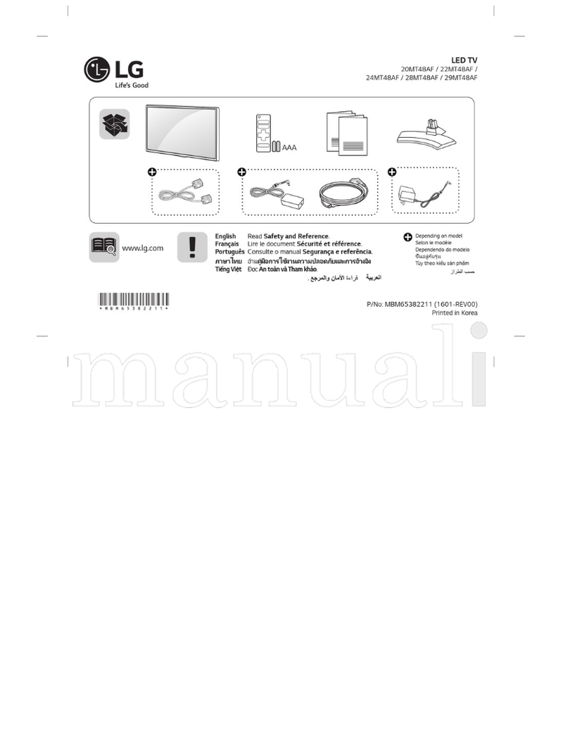 LG *MBM65382211* 24MT48AF 28MT48AF 29MT48AF MBM65382211 (32 pages) TV Operating Manual