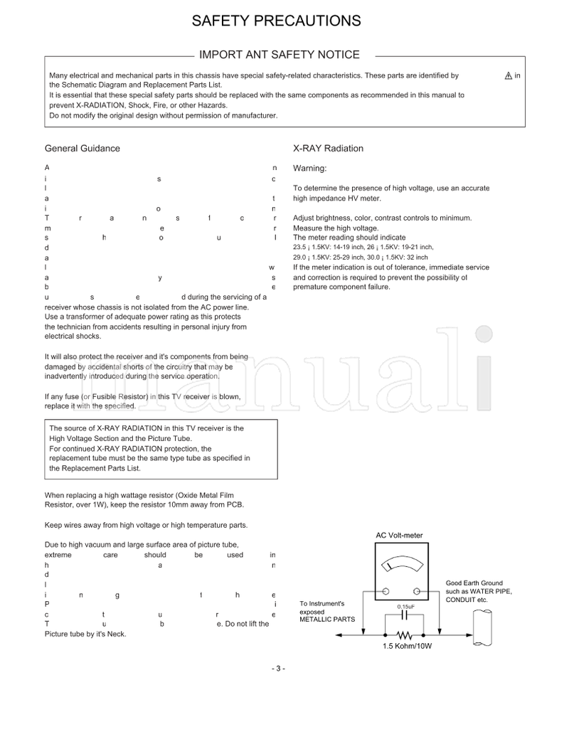 LG MC-059B 21FA3AL (30 pages) TV Service Manual
