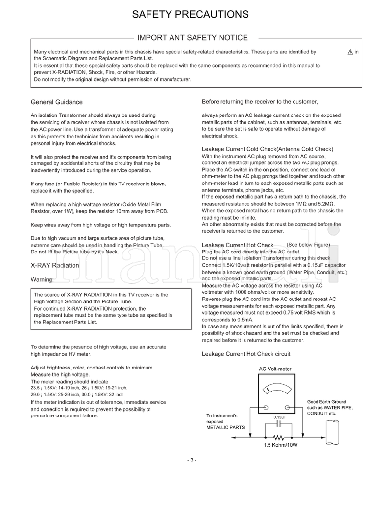 LG MC-059B 21FB5RB (29 pages) TV Service Manual
