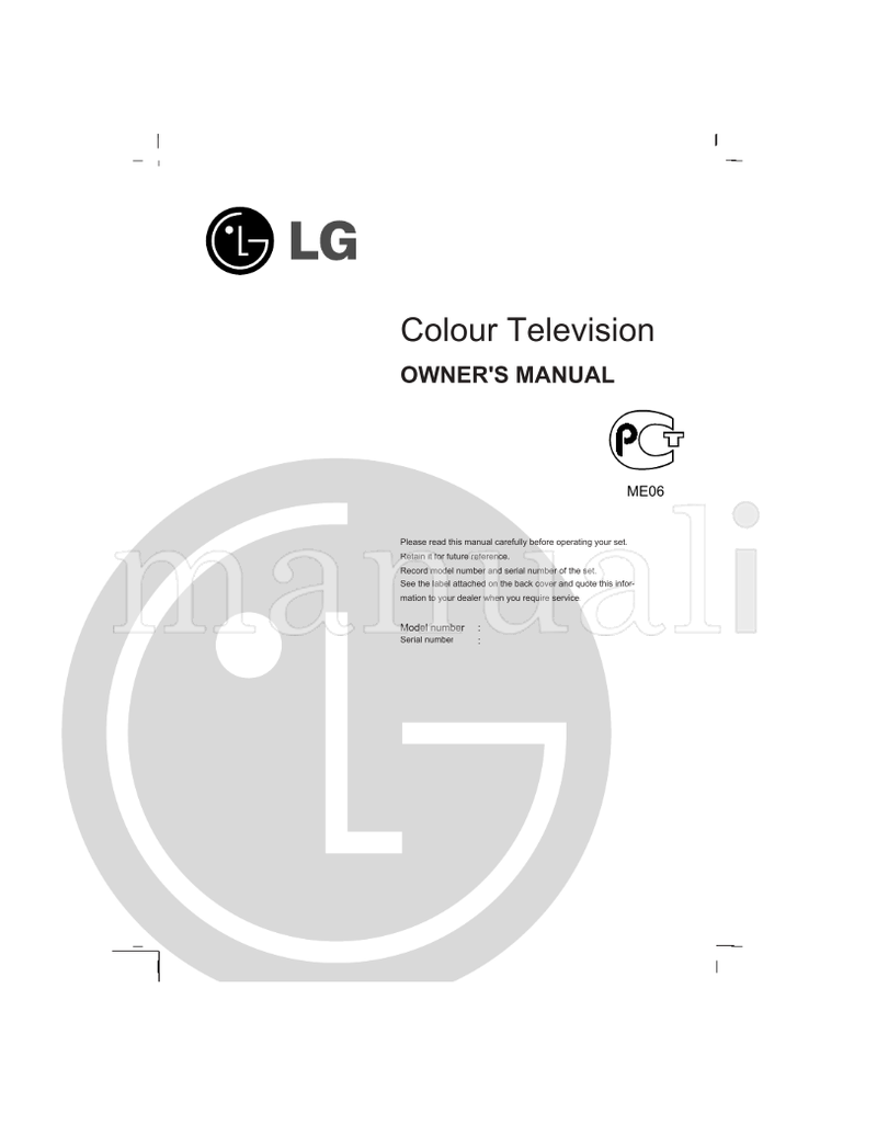 LG 21FJ5RB-TH (28 pages) TV Operating Manual