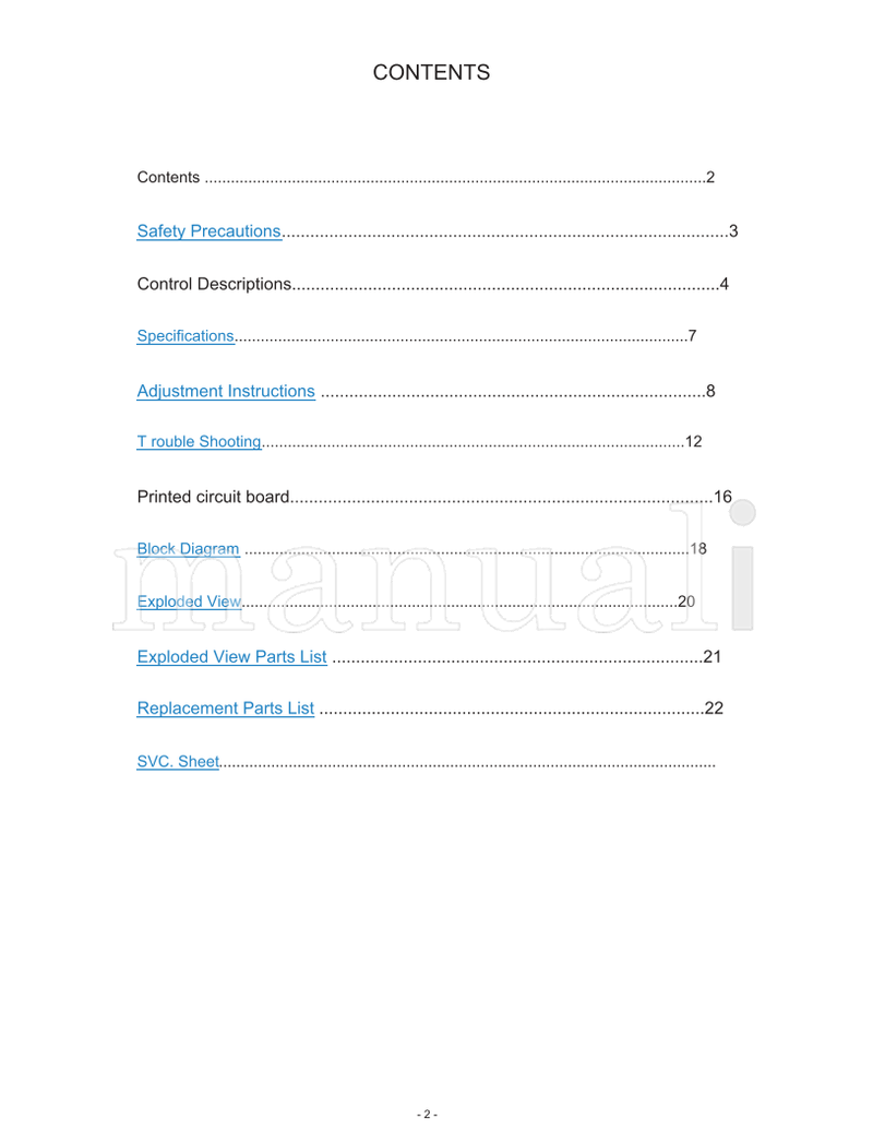 LG MC-049C 21FS2ALX (29 pages) TV Service Manual