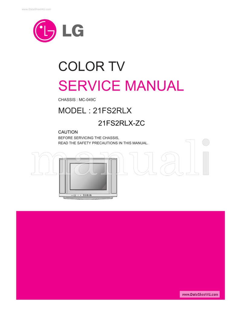 LG MC-049C 21FS2RLX 21FS2RLX-ZC (30 pages) TV Service Manual