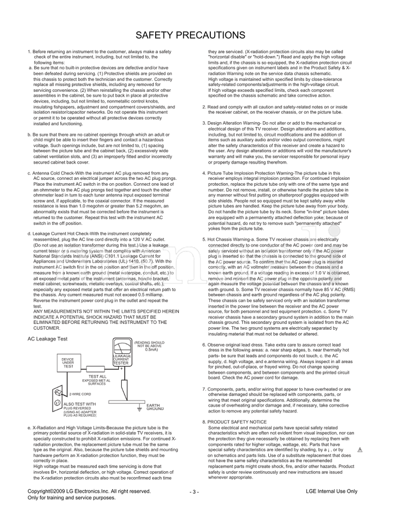 LG MFL42466416 CW81B 21SA1RL RLX-L4 (18 pages) TV Service Manual