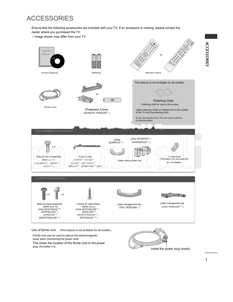 LG 223000 (118 pages) TV Operating Manual