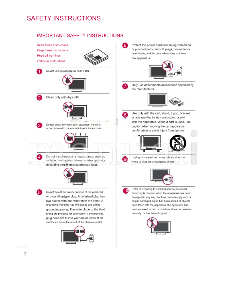 LG 22LG3DDH 26LG3DDH 32LG3DDH 42LD6DDH (93 pages) TV Operating Manual