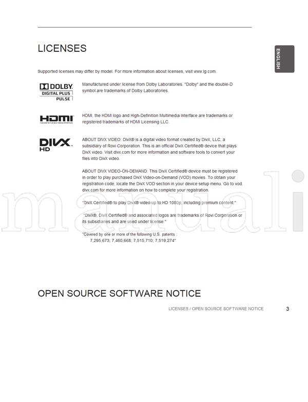 LG LS34** LM34** CS46** CS47** MFL67360812 (36 pages) TV Operating Manual