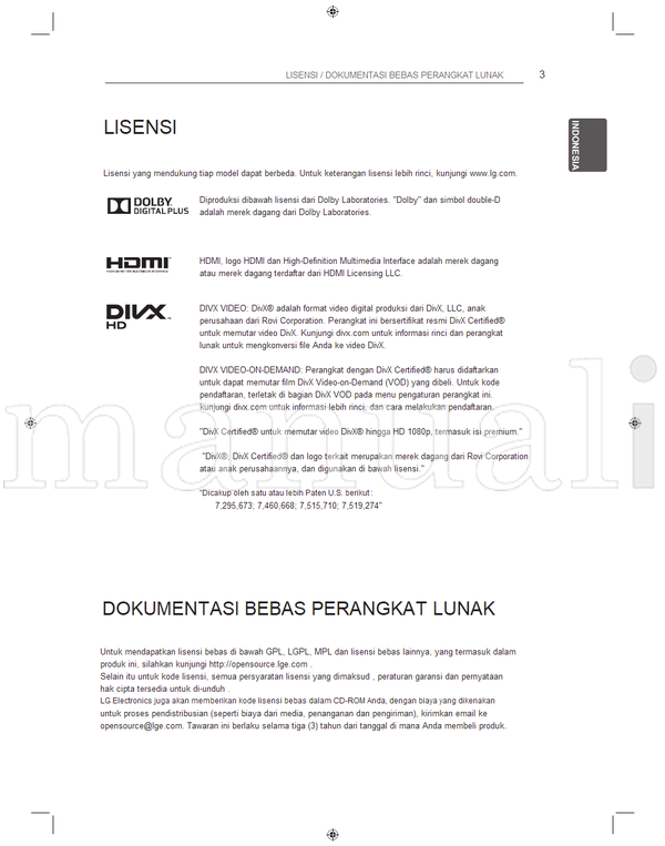 LG 22CS47** 22CS46** 26CS47** 26CS46** 32CS47** 32CS46** (76 pages) TV Operating Manual