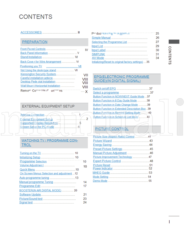 LG 22LD3*** (97 pages) TV Operating Manual