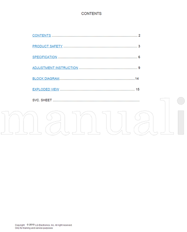 LG LJ01A 22LE6500 MFL62886918 22LE6500-SA (44 pages) TV Service Manual