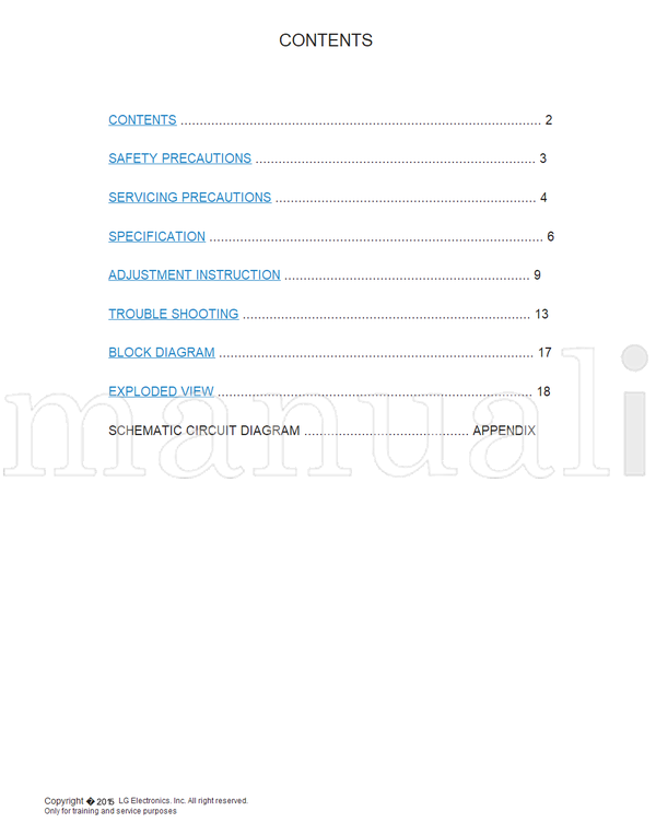 LG MFL68920123 LU50A 22LF4520 22LF4520-PU (26 pages) TV Service Manual