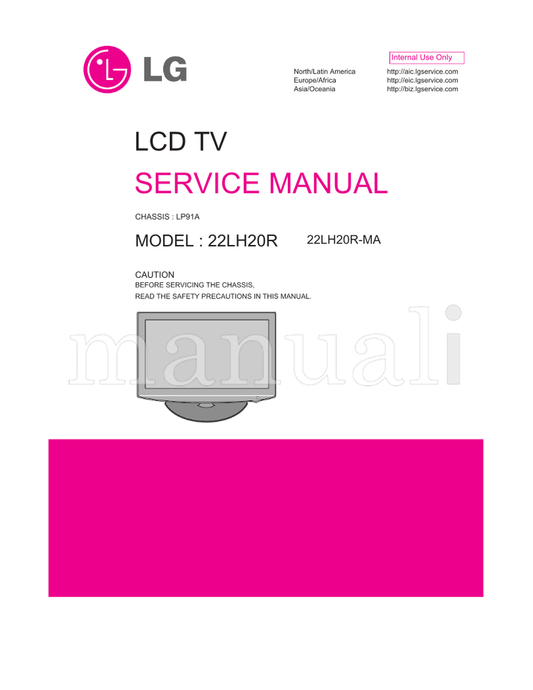 LG LP91A 22LH20R 22LH20R-MA (30 pages) TV Service Manual