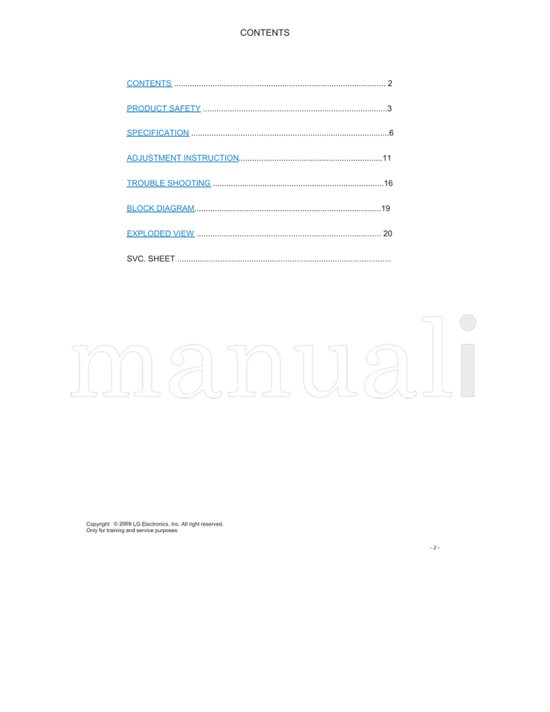 LG LP91A 22LH20R 22LH20R-MA (30 pages) TV Service Manual