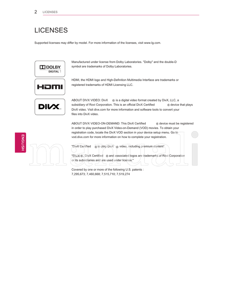 LG 22LK310 22LK311 26LK310 26LK311 32LK310 32LK311 22LK311C (64 pages) TV Operating Manual