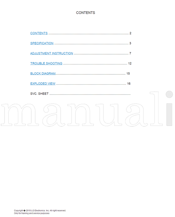 LG LP91H 22LK311C MFL63285206 22LK311C-MA (26 pages) TV Service Manual