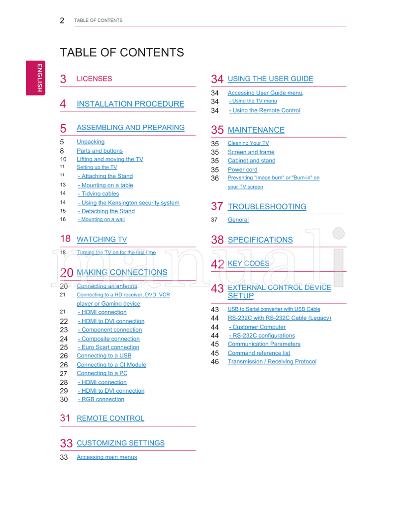 LG 22LN549M (53 pages) TV Operating Manual