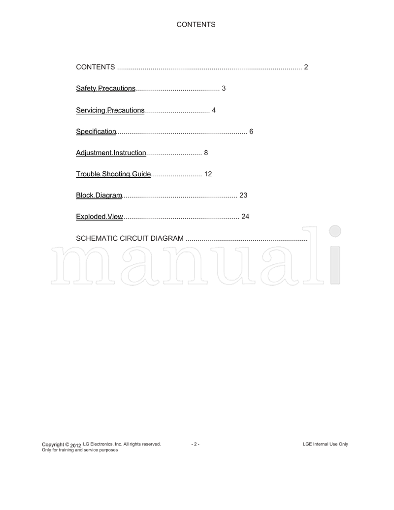 LG LD93Q 22LS2100 MFL67620302 22LS2100-MA (33 pages) TV Service Manual
