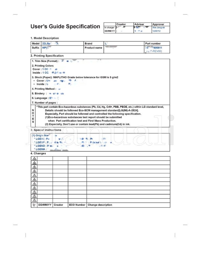 LG 22LS2100-TA 22LS2100 MFL67605611 (58 pages) TV Operating Manual