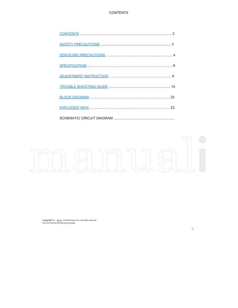 LG LB21A 22LS3500 22LS3700 22LS3500-TB 22LS3700-TB (40 pages) TV Service Manual