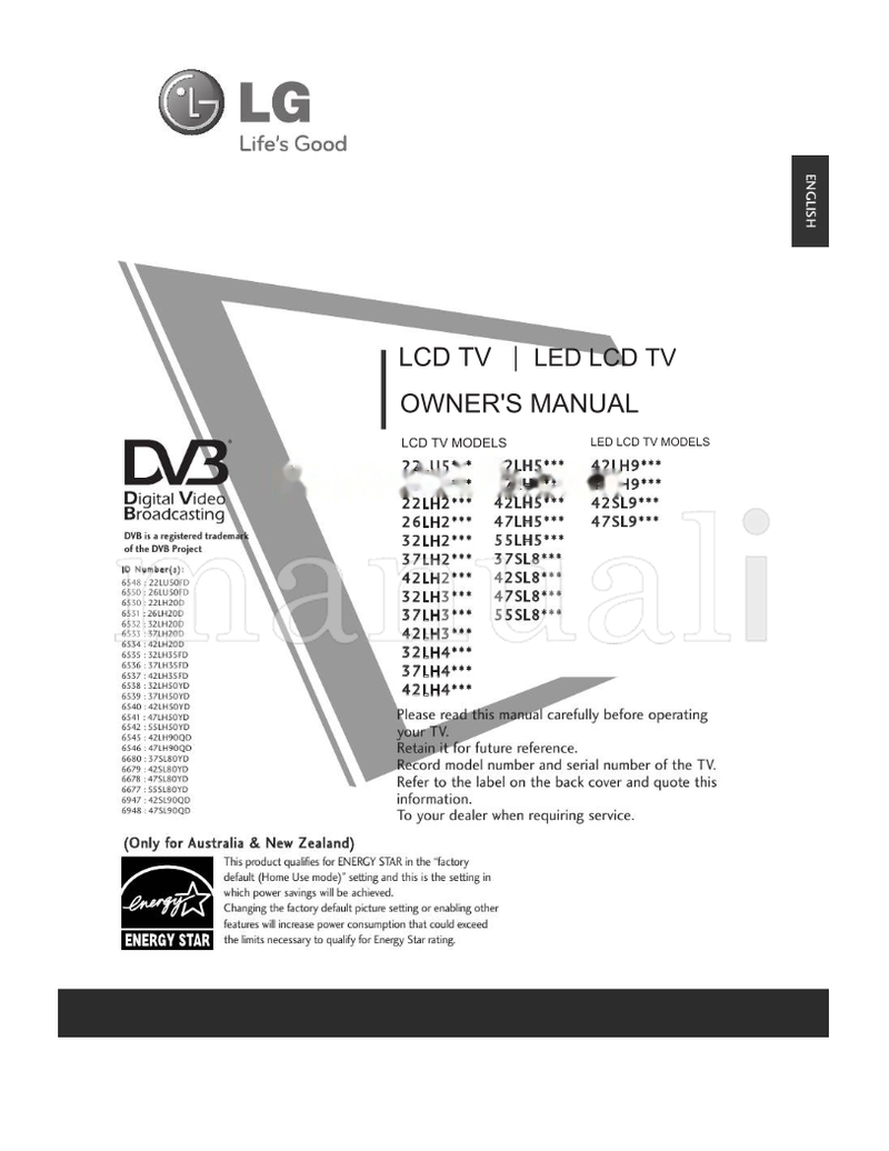 LG 22LU5 Series (164 pages) TV Operating Manual