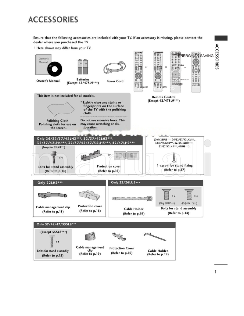 LG 22LU5 Series (164 pages) TV Operating Manual