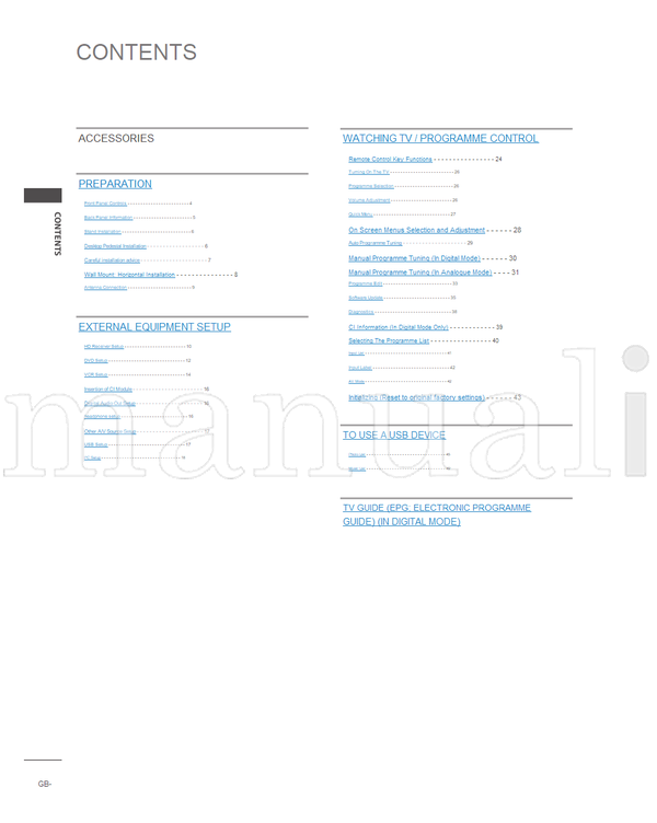 LG 19LU7000 22LU7000 19LU70 22LU70 (116 pages) TV Operating Manual