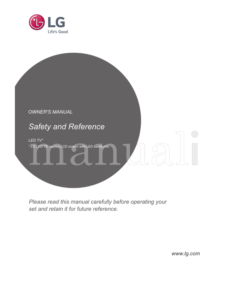 LG 22LX32 Series (293 pages) TV Operating Manual