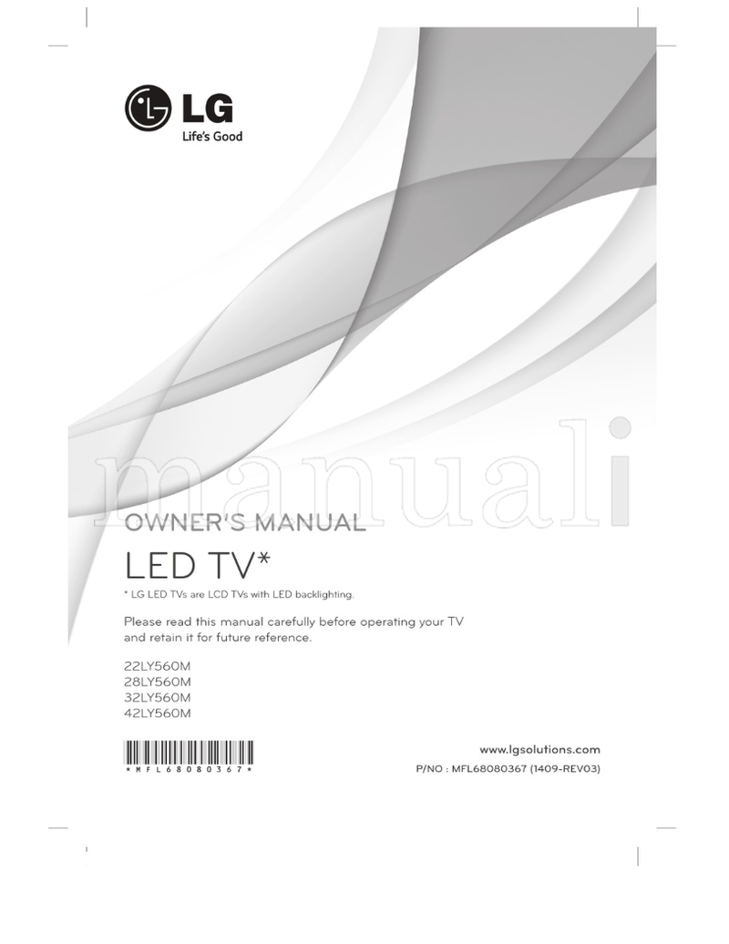 LG 22LY560M 28LY560M 32LY560M 42LY560M *MFL68080367* (24 pages) TV Operating Manual