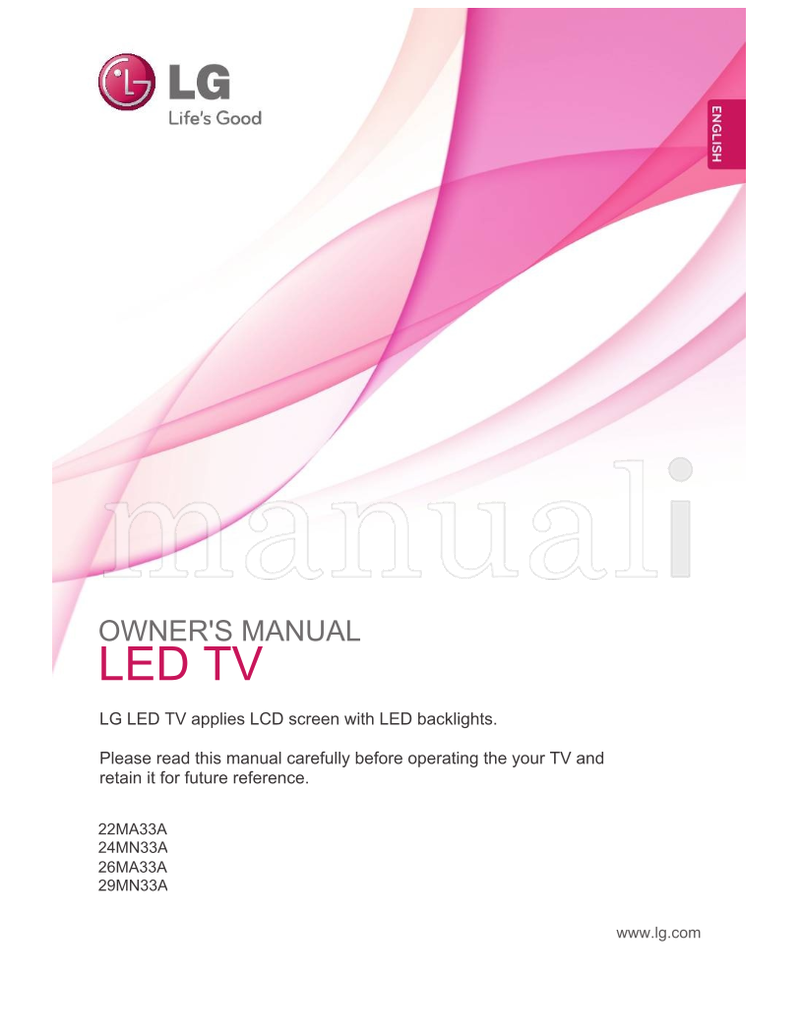 LG 22MA33A 24MN33A 26MA33A 29MN33A (48 pages) TV Operating Manual