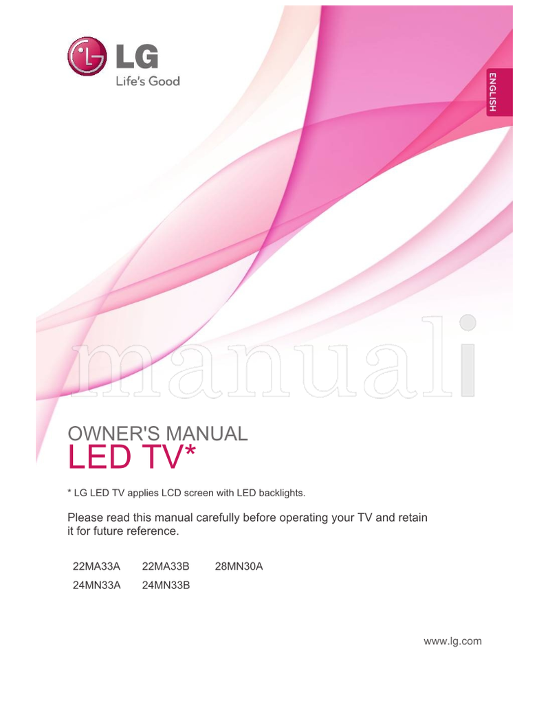 LG 22MA33A 22MA33B 24MN33A 24MN33B 28MN30A (49 pages) TV Operating Manual