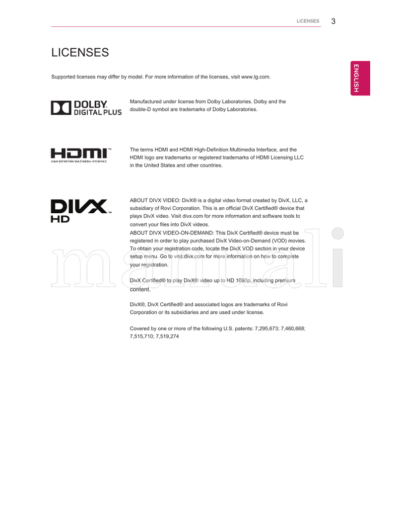 LG 22MA33D 22MA33V 24MN33D 24MN33V 26MA33D 26MA33V 29MN33D (62 pages) TV Operating Manual