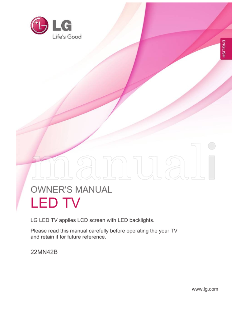 LG 22MN42B (52 pages) TV Operating Manual