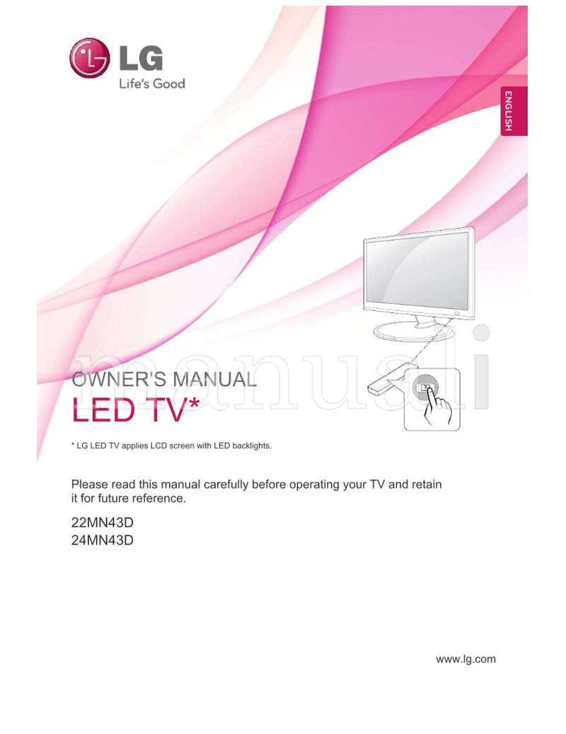 LG 22MN43D 24MN43D (52 pages) TV Operating Manual