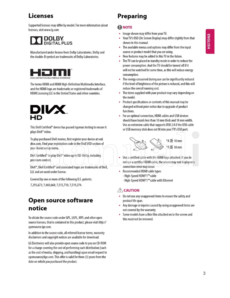 LG MT57* MT77* MT47* (16 pages) TV Operating Manual