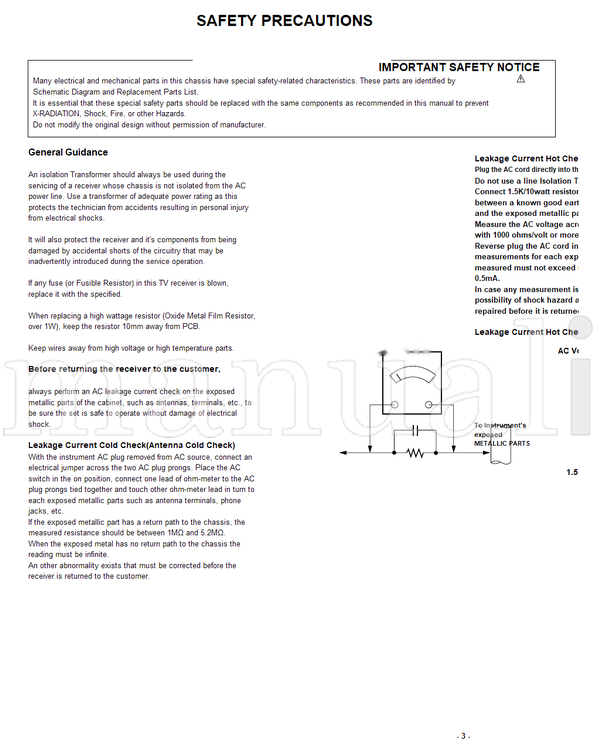 LG ML-041D 23LX1RV-MC (36 pages) TV Service Manual