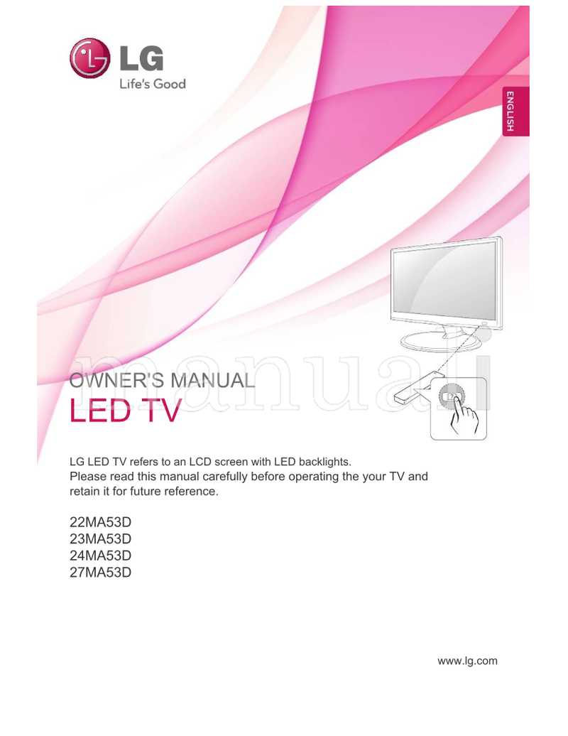 LG 22MA53D 23MA53D 24MA53D 27MA53D (44 pages) TV Operating Manual