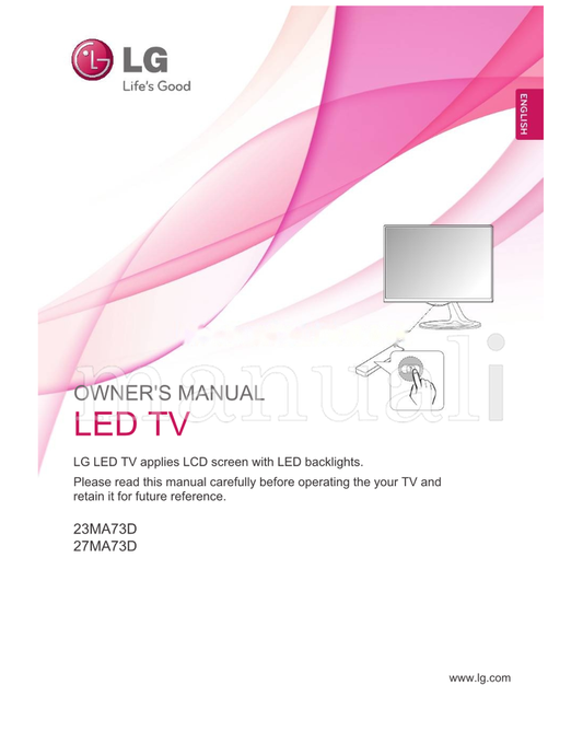 LG 23MA73D 27MA73D (44 pages) TV Operating Manual