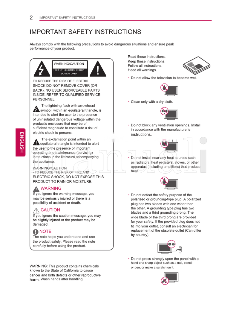 LG 24LB451B (29 pages) TV Operating Manual