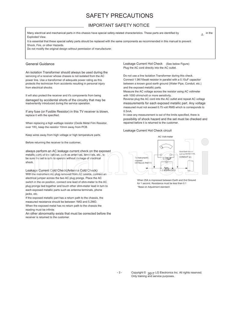 LG 24LJ480U (49 pages) TV Service Manual