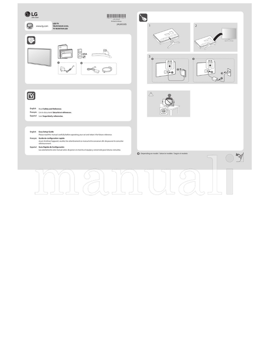 LG *MFL70524104* 24LM530S (42 pages) TV Operating Manual