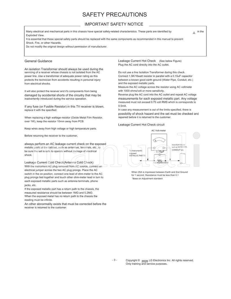LG 24LM530SPU (47 pages) TV Service Manual