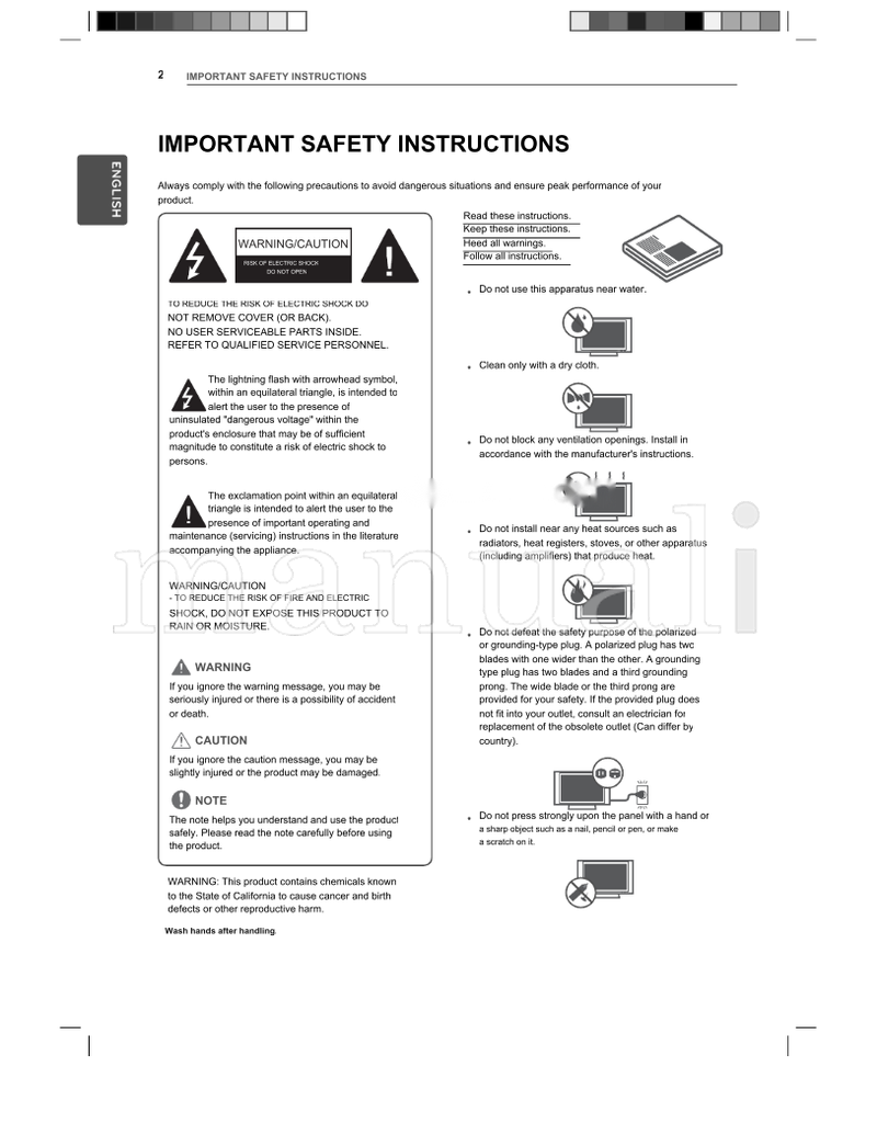 LG 24LN4510 29LN4510 MFL62865040 (64 pages) TV Operating Manual
