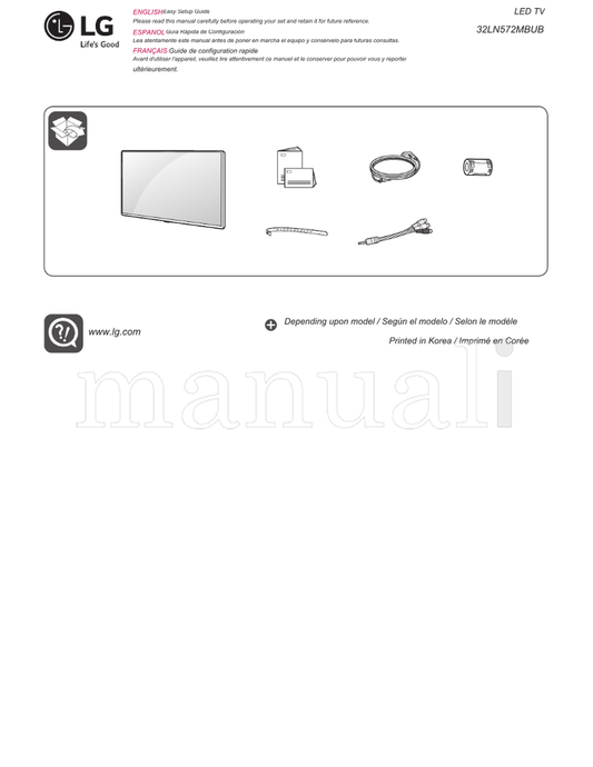 LG 32LN572MBUB (48 pages) TV Operating Manual