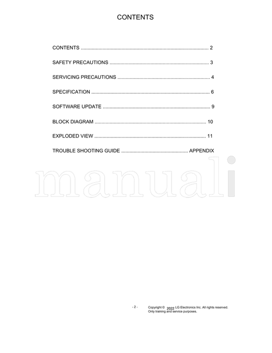 LG 24LQ520S (62 pages) TV Service Manual