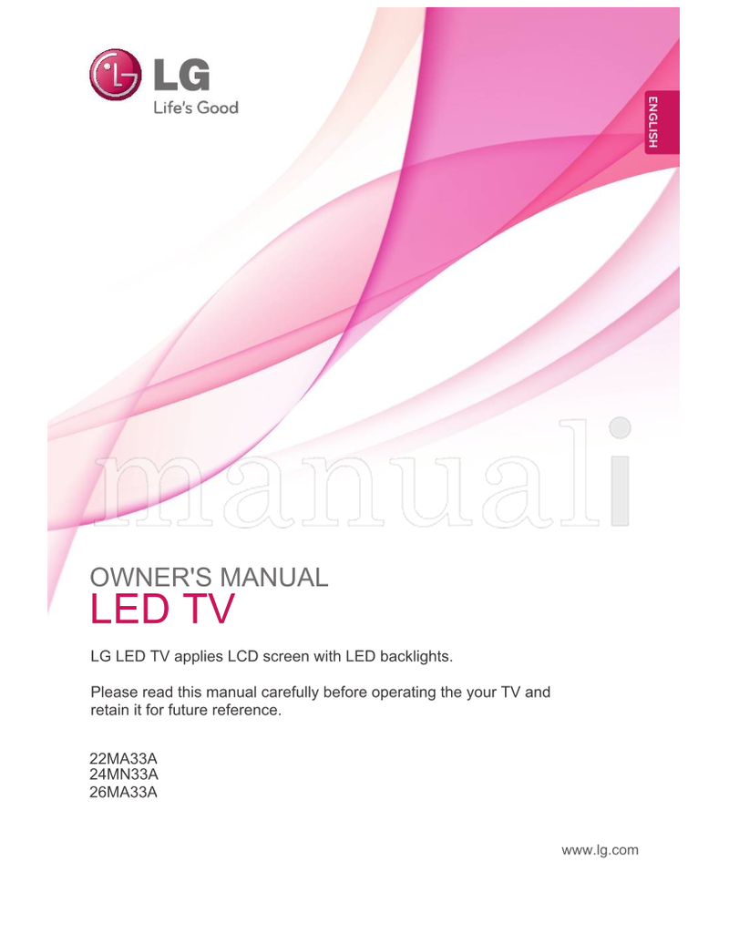 LG 22MA33A 24MN33A 26MA33A (47 pages) TV Operating Manual