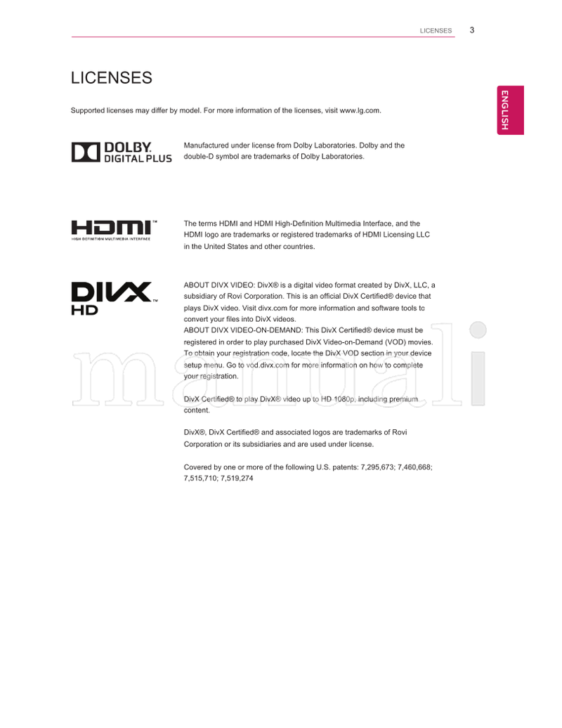 LG 22MN43D 24MN43D 27MA43D (48 pages) TV Operating Manual