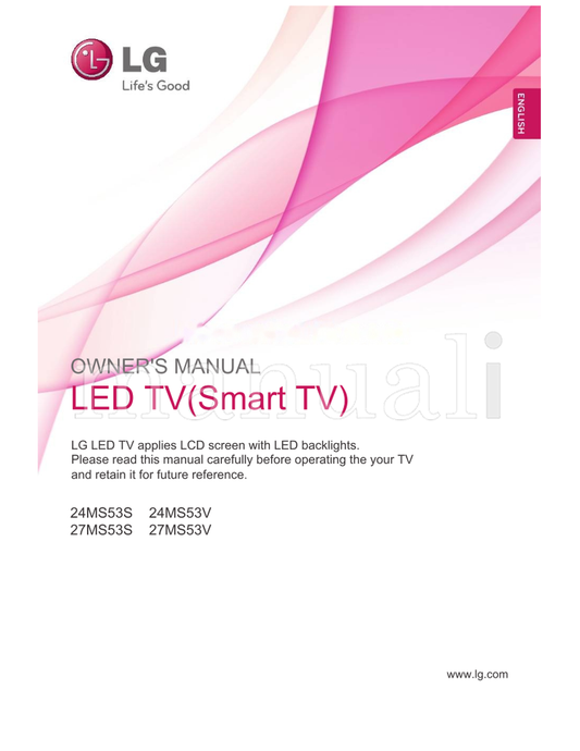 LG 24MS53S 24MS53V 27MS53S 27MS53V (46 pages) TV Operating Manual
