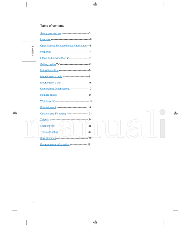 LG 24TL520A *MFL70446305* (32 pages) TV Operating Manual