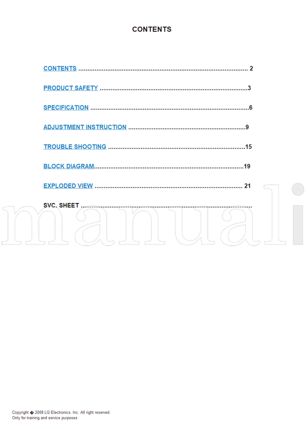LG LB81A 26LG30D 26LG30D-AA (32 pages) TV Service Manual