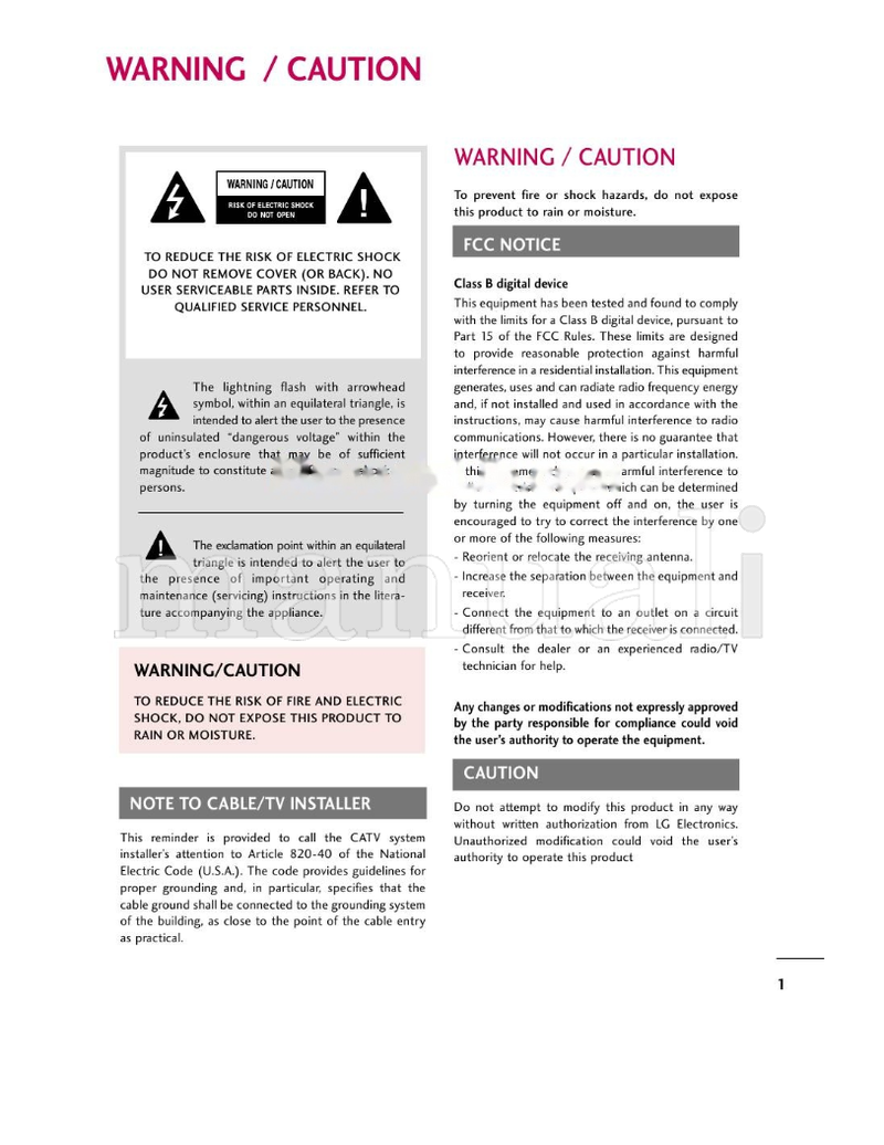 LG 22LG3DDH 26LG3DDH 32LG3DDH (93 pages) TV Operating Manual