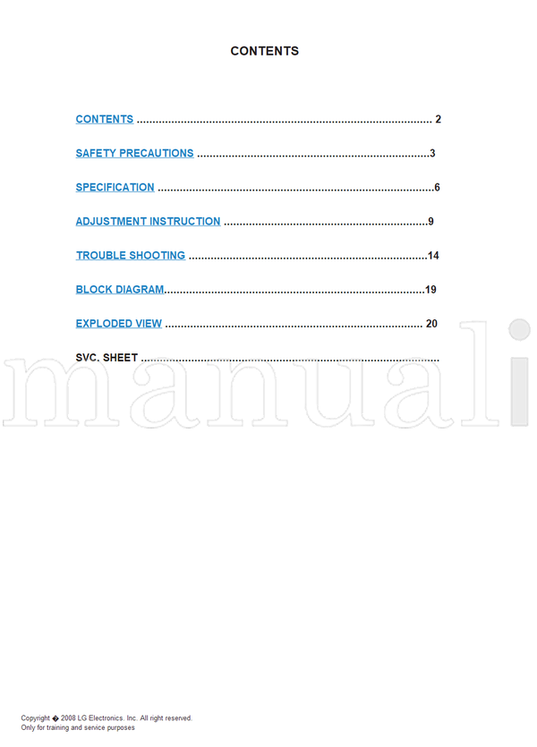 LG LP81F 26LG3RC 26LG3RC-TA (31 pages) TV Service Manual